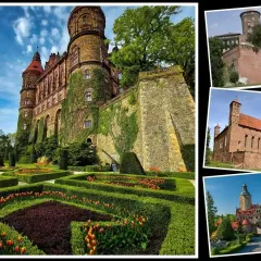 Książ, Wawel, i inne najpiękniejsze zamki w Polsce. Wspaniałe ogrody i architektura.