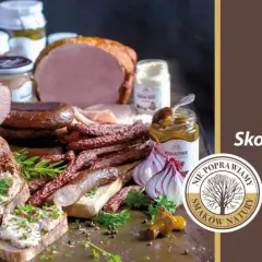 Wędliny i przetwory z bacówki, w tym kiełbasa krakowska i podgrzybek. Skosztuj naszych rarytasów!