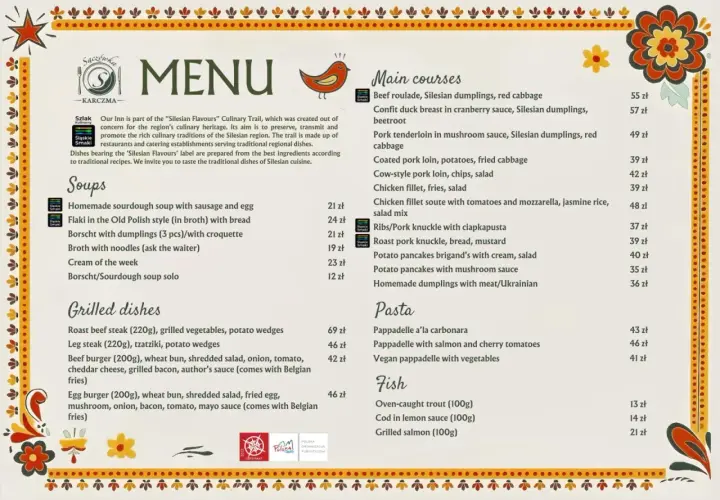 Menu karczmy Bacówka Zakopane – odkryj wyjątkowe smaki i dania