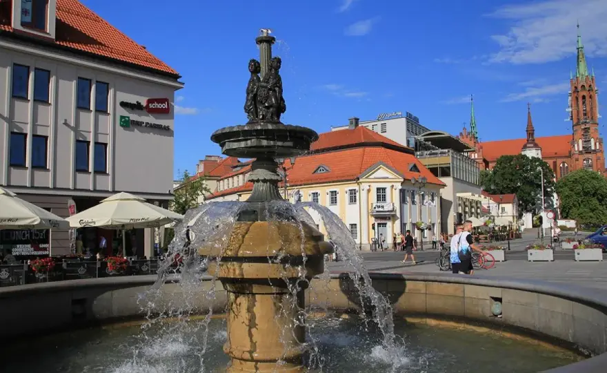 Rynek Kościuszki Białystok - Start zwiedzania miasta